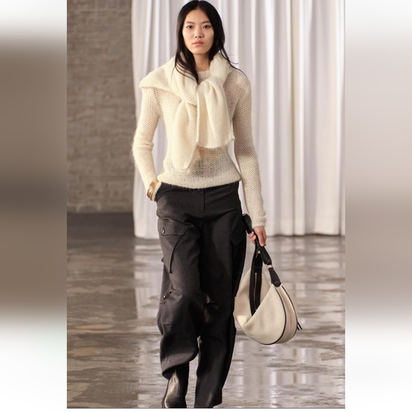 BNWT! Zara wool cargo pants ZW Collection - Picture 1 of 6